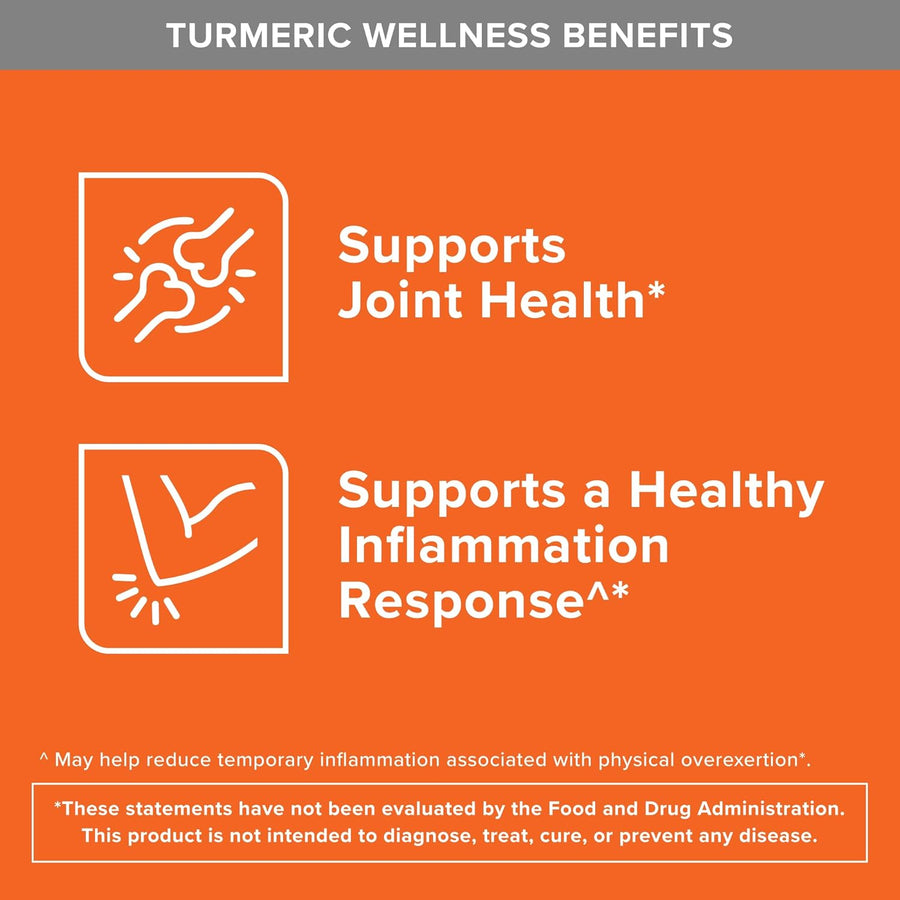Qunol Turmeric Curcumin 2250mg, Black Pepper Extract, Supports Joint Health, 90 Capsules