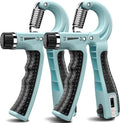 Hand Grip Strengthener 2 Pack - Adjustable Resistance 10-130 lbs, Forearm Exerciser for Muscle Building & Injury Recovery