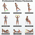 5-Pack Resistance Bands for Strength Training, Stretching, Pilates & Yoga
