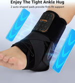 Slim-Fit Ankle Brace for Sprained Ankle, Quick Lace Up Ankle Support for Women Men