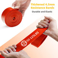 6-Piece Resistance Band Set for Home Workout - Includes Instruction Guide and Carry Bag