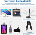 ALTSON 60 LED Portable Selfie Light Video Conference Lighting with Clip & Camera Tripod Adapter Rechargeable 2200mAh CRI 97+, 3 Light Modes for Phone iPhone Webcam Laptop Photo Makeup