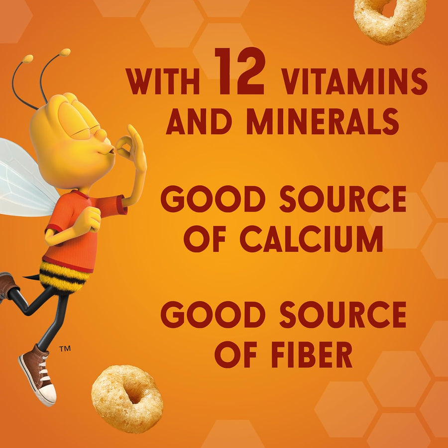 Honey Nut Cheerios, Heart Healthy Gluten Free Breakfast Cereal with Whole Grain Oats, 10.8 oz