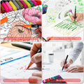 Dual Markers Brush Pens Stocking Stuffers, 36 Art Markers Christmas Gifts for Teens, Double Tip Colored Pen for Adult Coloring Books Art Suppliers