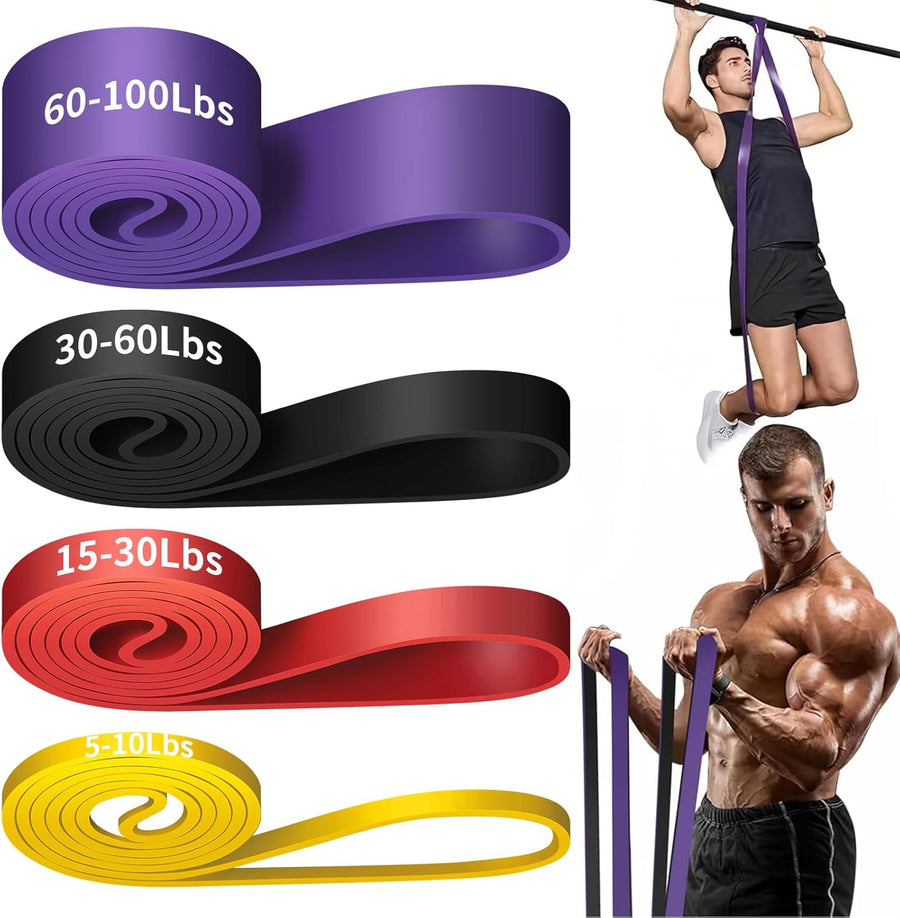 Resistance Bands Set for Workout, Pull Up Assist Bands 4 Levels