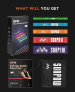 SUNPOW Pull Up Assist Bands: Resistance Bands for Home Workouts, Strength Training & Mobility