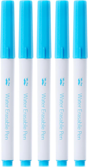 Mr. Pen- Fabric Markers for Sewing, 5 Pack, Blue, Erasable, Water Soluble Fabric Marker, Fabric Pens for Sewing Erasable, Washable Fabric Marker, Water Soluble Pen, Fabric Marking Pens for Sewing