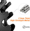 4 Tier Dumbbell Rack - Rust-Resistant Dumbbell Stand for Home Gym