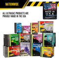 Ultrasac Contractor Bags 42 Gallon (20 PACK/w FLAP TIES), 32.75 x 44.5-3 MIL Thick Large Black Heavy Duty Industrial Garbage Trashbags for Professional Construction and Commercial use