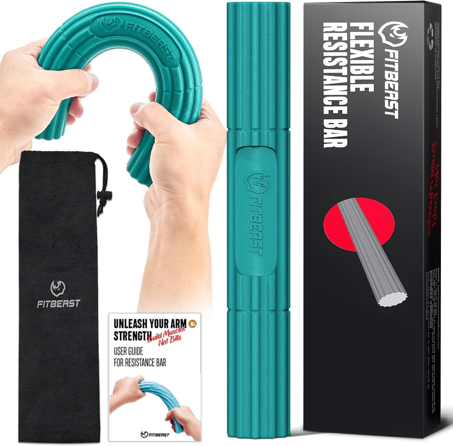 FitBeast Flex Therapy Bar - Relieve Tendonitis, Improve Grip Strength