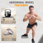 HOTWAVE Extra-Wide Ab Roller Wheel for Core Workout - Stable & Quiet Fitness Equipment