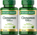 Nature's Bounty Cinnamon Capsules, Herbal Supplement, 1500mg, 100 Capsules