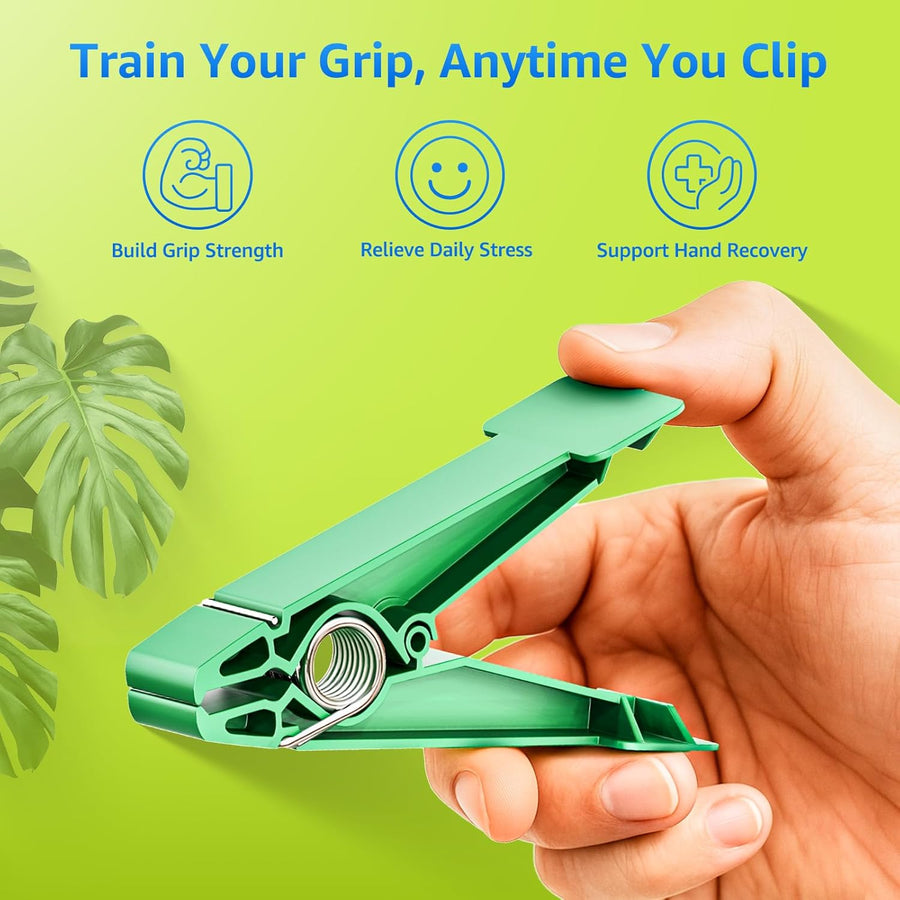 FitBeast Finger Exerciser Set - 5 Resistance Clips for Hand Therapy, Grip Strength & Dexterity