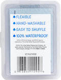 Hoyle Waterproof Playing Cards, Clear Plastic Deck of Cards for Outdoor Card Games, Camping, Beach, Pool & Travel Games (1 Deck)