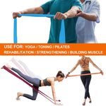 A AZURELIFE Resistance Bands - Professional Non-Latex Elastic Bands for Yoga, Pilates, Rehab