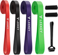 LEEKEY Resistance Bands for Workout, Exercise Bands with Door Anchor, Pull Up Assistance