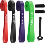 LEEKEY Resistance Bands for Workout, Exercise Bands with Door Anchor, Pull Up Assistance