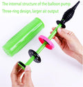 Balloon Pump Handheld Two-Way Dual Action - Hand Blower Air Pumper for Balloons - Ballon Inflator Pumping - Manual Baloon Inflators Machine (Green 1 Piece)