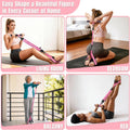 KUZARO Multifunction Pedal Resistance Bands for Full-Body Workout - Adjustable 30-90 lbs
