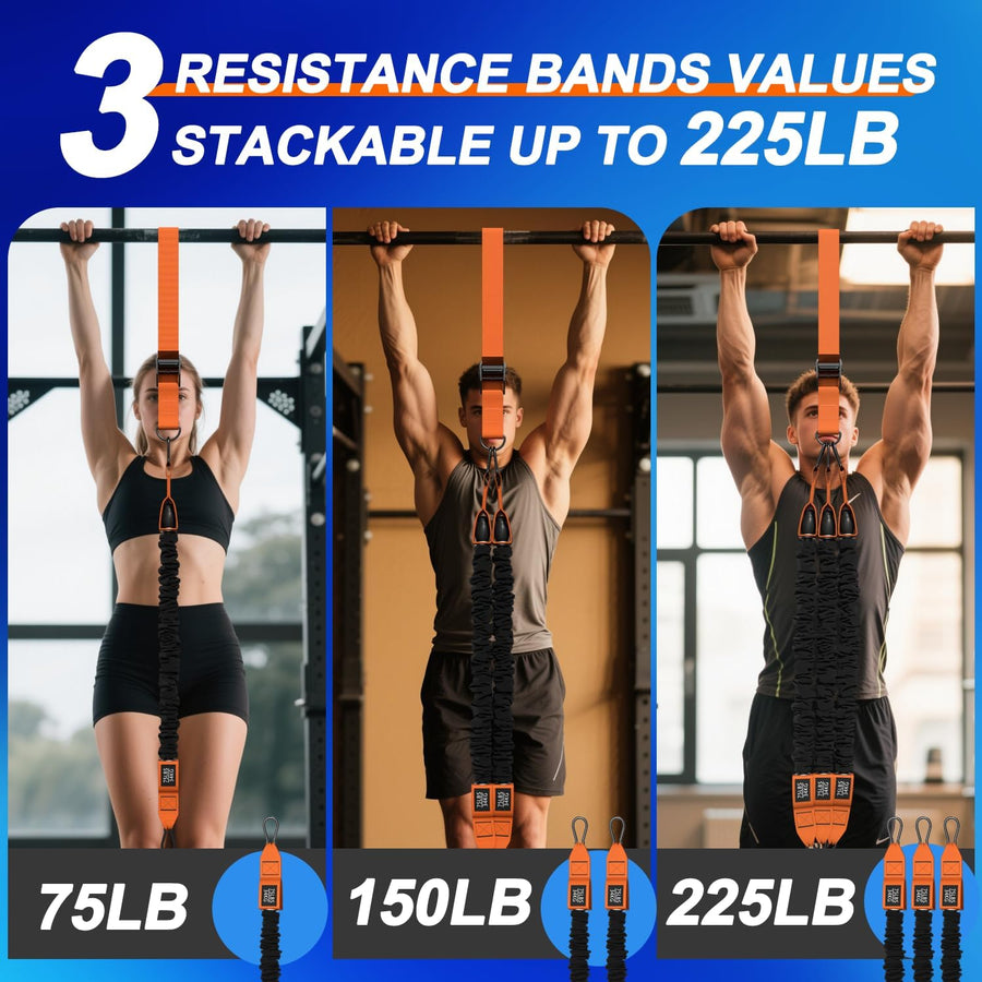 WHATAFIT Resistance Loop Bands, Latex Workout Bands for Home Fitness, Strength Training