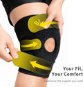 Bracoo Knee Support Brace for Men Women, Adjustable Compression Sleeve Wrap