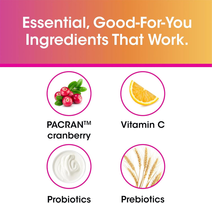vH Essentials Probiotics for Women with Prebiotics, Cranberry & Vitamin C - 120 Capsules (60 Day Supply) -Probiotics Support Gut Balance, Health & Urinary Tract Health for Women