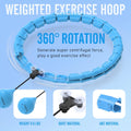 Weighted Hula Hoop for Adults - 47" Fitness Hoop with 24 Detachable Links for Weight Loss
