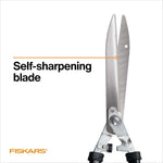 Fiskars Power-Lever Hedge Shears - 25"-33" Extendable Handle - Plant Cutting Scissors - Yard and Garden Tools - Orange/Black