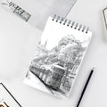 Crehatos 5.5" x 8.5" Small Sketch Book, Top Spiral Bound Sketch Pad, 100 Sheets Each 68lb/100gsm Drawing Paper, 2 Pack