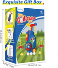 Liberry Toddler Golf Set, Upgraded Kids Golf Cart with Unique Shoulder Strap Design, Indoor Outdoor Sports Toys Gifts for Boys Girls 1 2 3 4 Years Old