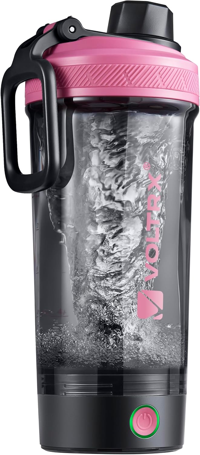 VOLTRX Gallium USB C Rechargeable Electric Protein Mixer Shaker, 24oz