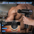 cotsoco deep tissue massage gun with 9 attachment heads and 20 speeds