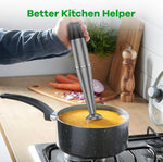 Immersion Blender Handheld Corded Hand Blenders Set 1100W, Trigger Variable Speed 5 in 1 Stick Emulsifier with Chopper, Whisk and Frother for Soup, Baby Food and Smoothies