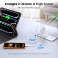 40W USB C Charger Cube, 2-Pack Wall Plug Fast Charging Block, 4-Port PD+QC Power Adapter Multiport Brick Type C Box for iPhone 16/15/14/13/12/11/Pro Max/XS/XR/8/7, Tablets, Cellphones