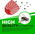 Supreme Bug & Fly Swatter 6-Pack – Braided Metal Handle 6 Pack Fly Swatters, Multi Pack Colors, – for Indoor/Outdoor – Flyswatter