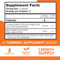 Qunol Turmeric Curcumin 2250mg, Black Pepper Extract, Supports Joint Health, 90 Capsules