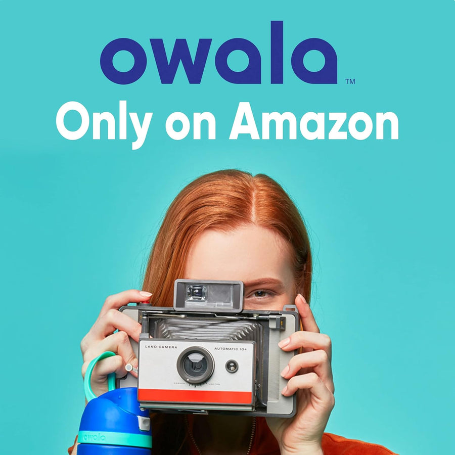Owala FreeSip Insulated Stainless Steel Water Bottle with Straw, BPA-Free Sports Water Bottle, Great for Travel, 24 Oz, Camo Cool