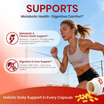 VEV Berberine Supplement with Ceylon Cinnamon, Cayenne Pepper, Turmeric, Milk Thistle, Vegan & Non-GMO – 120 Capsules