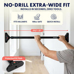Squatz Adjustable Doorway Pull-Up Bar with Level and Locking Mechanism