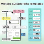 Nelko Label Maker Machine with Tape, P21 Bluetooth Label Printer, Wireless Mini Label Makers with Multiple Templates for Organizing Office Home, White