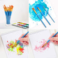 Soucolor Acrylic Paint Brushes Set, 20Pcs Round Pointed Tip Artist Paintbrushes for Acrylic Oil Watercolor Canvases Rock Body Face Nail Miniature Detailing Drawing Art Supplies
