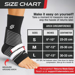 Sleeve Stars Ankle Brace for Women & Men, Compression Sleeve for Plantar Fasciitis Relief