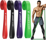 LEEKEY Resistance Bands for Workout, Exercise Bands with Door Anchor, Pull Up Assistance