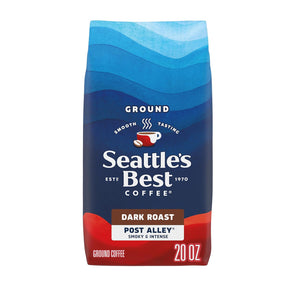 Seattle’s Best Coffee, Dark Roast Ground Coffee, Post Alley, 100% Arabica, 1 Bag (20 oz)