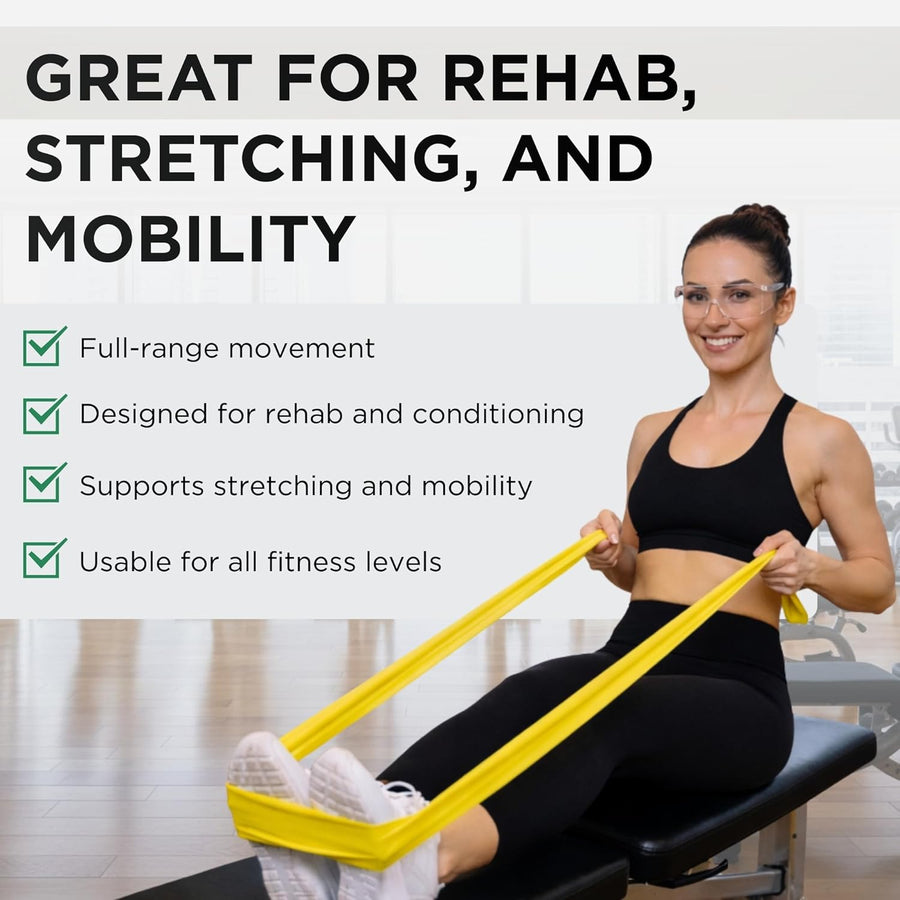 THERABAND Resistance Bands Set - Beginner Kit, Latex Strength Training Bands