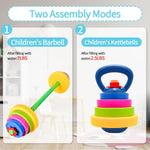 3-in-1 Adjustable Kids Fitness Set with Barbell, Kettlebell & Water Bottle