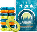Mosquito Repellent Bracelets – Natural, DEET-Free Bug Bands for Adults & Kids – Individually Wrapped Insect Repellent for Outdoor Use (10-Pack)