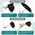 Mr. Pen- Windproof Travel Umbrella, Automatic Umbrellas for Rain, Compact
