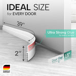 Vellure door draft stoppers for bottom of door - NEW premium door sweep / door seal strip (save energy – installs quickly and easily) door weather stripping, ideal for keeping out cold (1x39" white)
