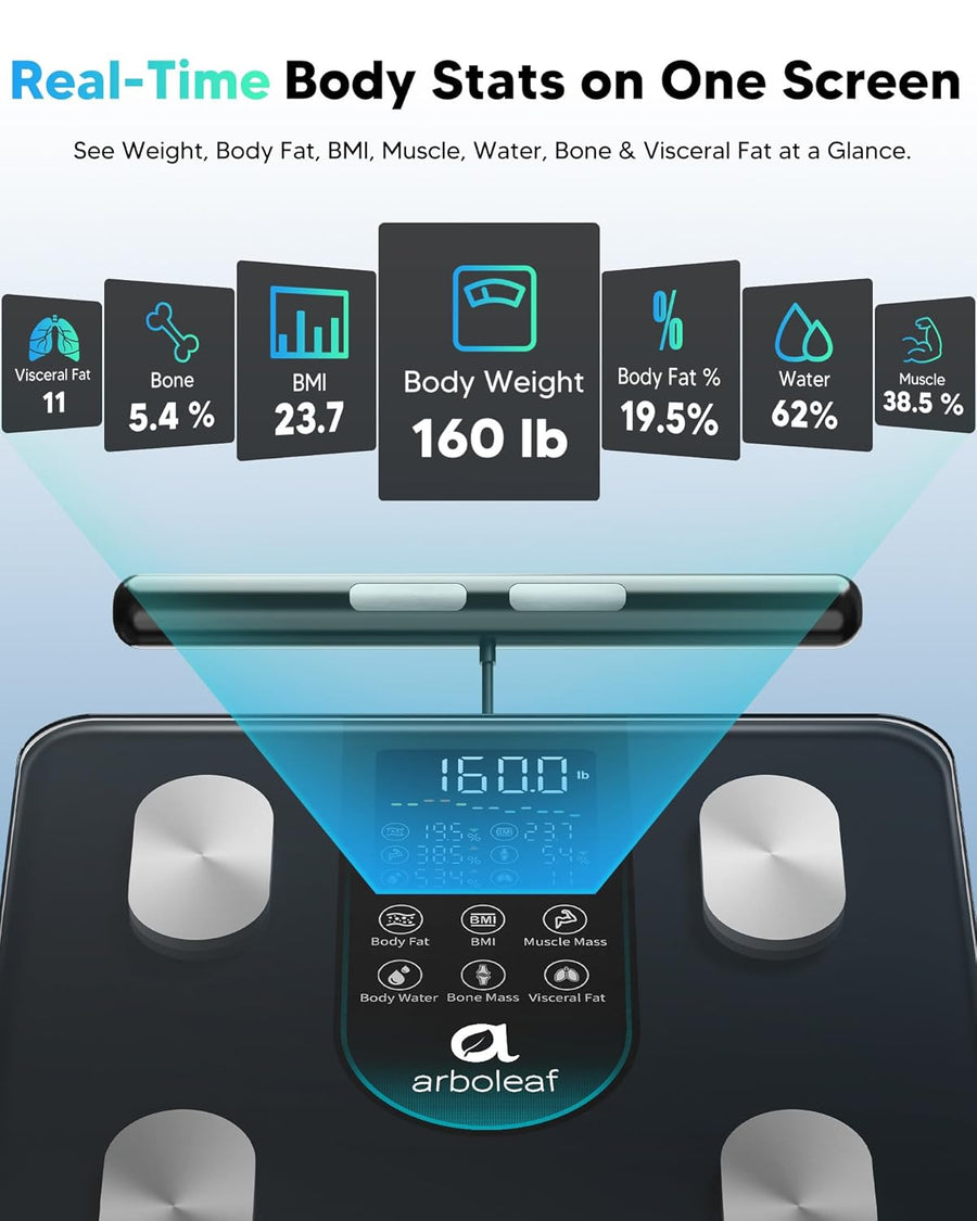 Arboleaf Smart Scale for Body Weight and Composition Analysis